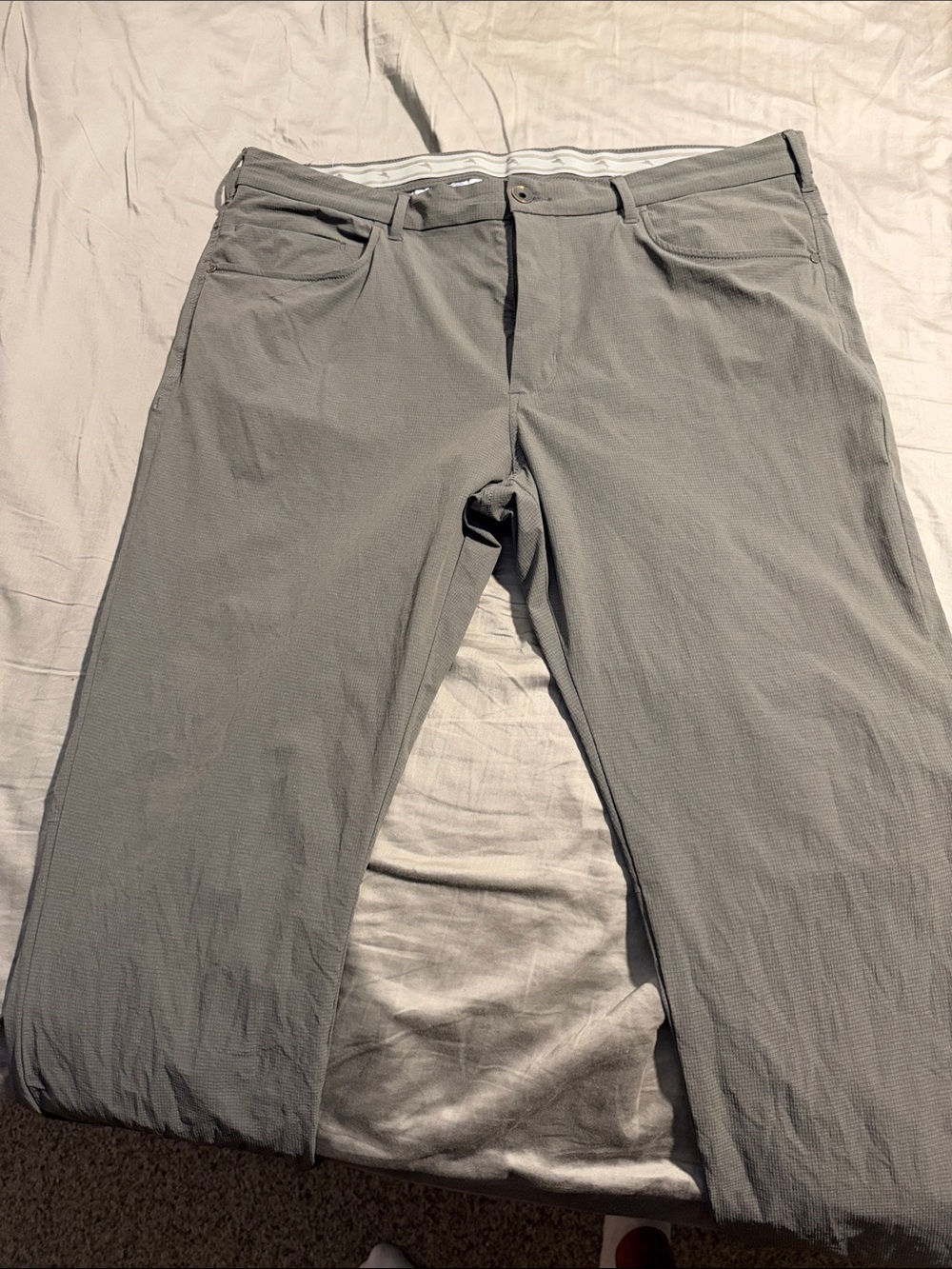 Tommy Bahama Light Gray Textured Chinos